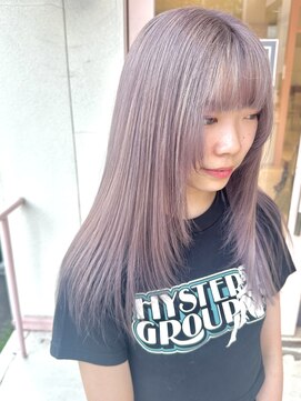 ワークスヘアー(WORKS HAIR) ホワイトラベンダー ブリーチ2回～