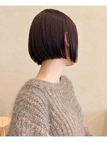 スニュウ(snuw)&nbsp;似合わせカットボブ小顔カットグレージュマロンベージュ