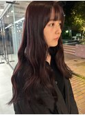 【大久保】ブリーチなし！深めボルドーカラー