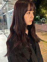 ノラ ヘアーサロン(NORA HAIR SALON) 【大久保】ブリーチなし!深めボルドーカラー