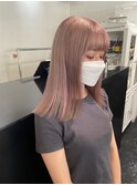 10代/20代/ニュアンスカラー/ミディアムストレート/レイヤーボブ