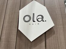 オーラヘアートウキョウ(ola. hair tokyo)の雰囲気（９階に上がって、A区画の店舗です。こちらが看板になります。）