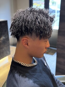 エクファフォーメン(EX-FA FOR MEN) ダークアッシュ/ニュアンスパーマ/韓国マッシュ/スペインカール