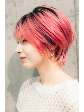 ソルア 上本町(solua) ★ルーツカラーで作るピンキーショート