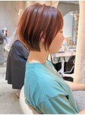 □ウェーブミディアム似合わせカットメルティカラーショート/