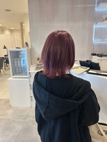 プラス ファースト ヘア(Plus 1st)&nbsp;ピンクラベンダー×レイヤーボブ