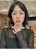 くびれボブ 顔まわりレイヤー 外はねボブ 表参道 イルミナカラー