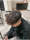 スペインカールパーマ/メンズ/刈り上げ/眉毛/ツイスト