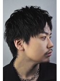 ツーブロックアップバング