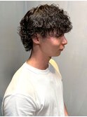 メンズパーマ ウルフパーマ スパイラルパーマ ミディアム
