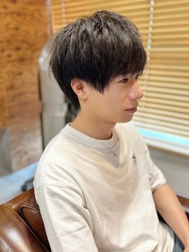 アドラーブル 駅南店(adorable) センターパートソフトツイストパーマメッシュマッシュウルフ