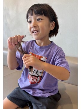 ペレ(pele) キッズカット男の子カットボブイメチェン