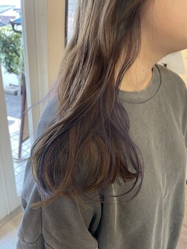 リュンヌ 門前仲町(lune) 切りっぱなしボブハイライトベージュカラーショートレイヤーロブ