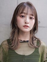 ギークス(GEEKS)&nbsp;【GEEKS渋谷】ワンブリーチ/インナーカラー/艶ベージュ/冬カラー