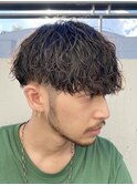 渋谷シャドウパーマルーズパーマ刈り上げショートマッシュメンズ