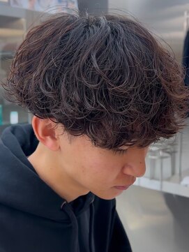 フィフス 渋谷(fifth) 渋谷シャドウパーマフェザーパーマ波巻きパーマメンズミディアム