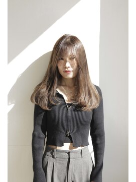 レイヤーカット/顔まわりカット/韓国ヘア/ロングレイヤー