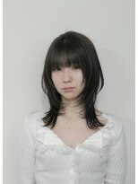 アイエヌジードット(INg.)&nbsp;ミディアムレイヤー/ハッシュカット/髪質改善/グレージュ