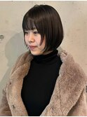 ショートボブ 顔周りレイヤー 前髪カット 髪質改善ストレート