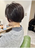 【大人ナチュラルショートボブ】