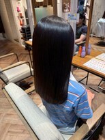 ヘアーショップ エヌアンドエー 越谷店(hair shop N&A) ナチュラル艶ボブ×ワンレングスストレート