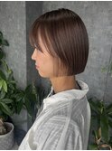 ミニボブ × インナーカラー