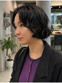 マッシュショートボブニュアンスルーズパーマ大人可愛い川崎