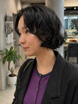 ムクコア(Muk CORE) マッシュショートボブニュアンスルーズパーマ大人可愛い川崎