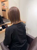 アトレ 福岡大名店(attrait)&nbsp;柔らかベージュボブ×ケア重視の大人っぽスタイル