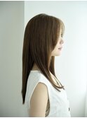 大人艶ストレート×ナチュラルブラウン