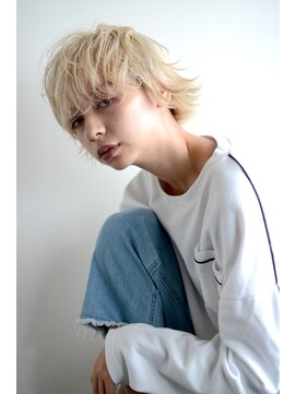 グリーン 渋谷(green) white beige layer short