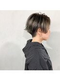 #グレージュトレンチショート