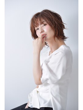 ランプヘアーデザイン(LAMP HAIR DESIGN) 「中山啓祐」伸ばしかけのショートアレンジ