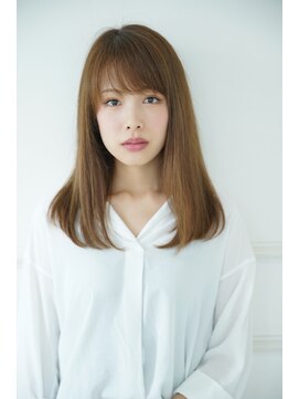 ナオシ トレス 富雄店(nao*c tres) 【富雄nao*c tres】ベージュアッシュカラーのセミロングスタイル