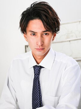 アフロート ディル(AFLOAT D'L) ソフトツイスト黒髪マッシュネオウルフオリーブカラーワンレン