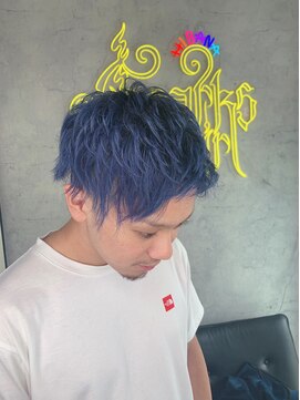 スパークスヘア(Sparks hair) デニムブルールールルルルー♪