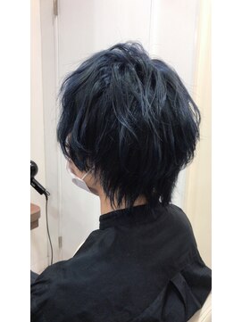 プログレス 国分寺店(PROGRESS) <大澤>ブルーブラック×ミディアムウルフ