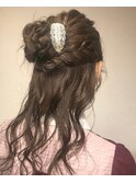20代・30代・40代似合う小顔ヘアアレンジ♪二次会ブライダル花嫁