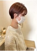 orange brown × short bob