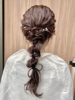 ユッカ エコル 塚口(YUCCA ekolu)&nbsp;【ANNA】ヘアセット/編みおろしスタイル/編み込み/ヘアアレンジ