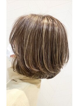 アース 新越谷店(HAIR&MAKE EARTH) コントラスト3Dハイライト 白髪ぼかし