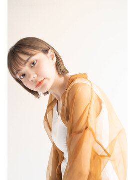 ジュール 新宿三丁目(Joule) ミディアムヘア/ショコラベージュ/ボブルフ/新宿