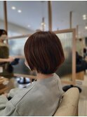 10代20代30代丸みボブピンクブラウン
