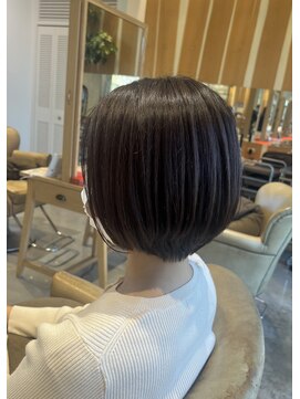 アドラーブル 万代店 (adorable) 20代30代ミニボブココアブラウン小顔美肌ストレート丸み