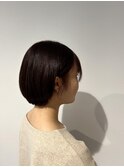 お手入れ楽チンショートレイヤー×レッドブラウンケアカラー