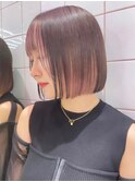 レイヤーカット/ボブ/髪質改善/チェリーブラウン