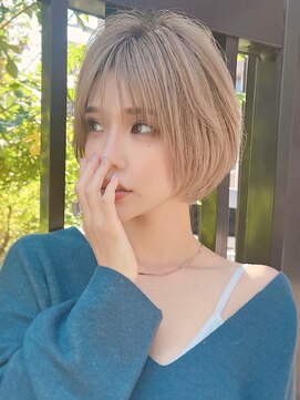 イル 大阪淀屋橋(i'll) 大人ゆとりショートボブ　サンドベージュカラー10代～40代◎