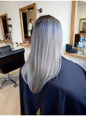 白髪ぼかしバレイヤージュ