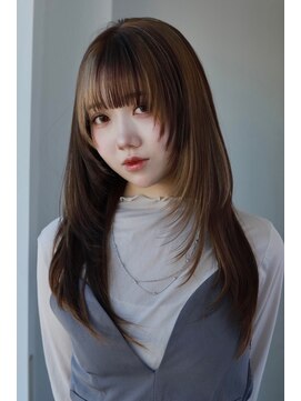 ソイクフ 四条大宮店(SOY-KUFU) 大人可愛い◎似合わせカットレッドブラウンロング
