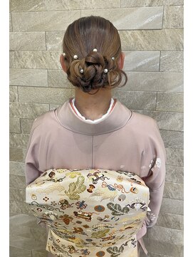 カイノ ノバティながの店(KAINO) 訪問着に似合うヘアセット